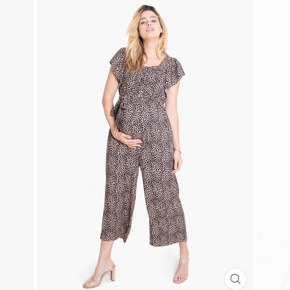 Ingrid and Isabel Maternity Wide Leg Jumpsuit